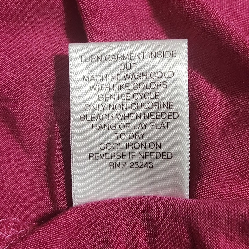 Soho Deep Red Crisscross V-Neck Blouse - Picture 7 of 7